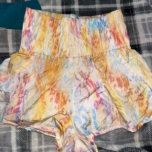 Free People Multicolor Tie-Dye Shorts